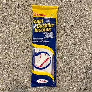 Premier Foam Cushion Insoles Size Men’s 11-12 - 2 Pairs NEW